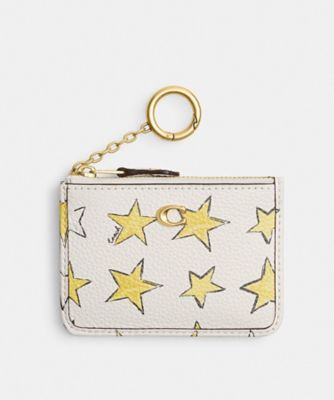 ＜COACH＞エッセンシャル　ミニ　ＩＤ　カード　ケース・スター　プリント